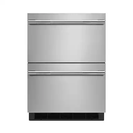 Front. JennAir - RISE 4.7 Cu. Ft. Built-In Mini Fridge - Stainless Steel.