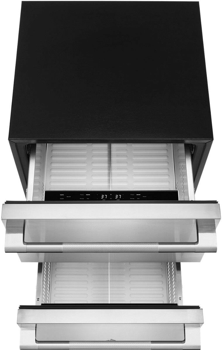 Alt View 11. JennAir - RISE 4.7 Cu. Ft. Built-In Mini Fridge - Stainless Steel.