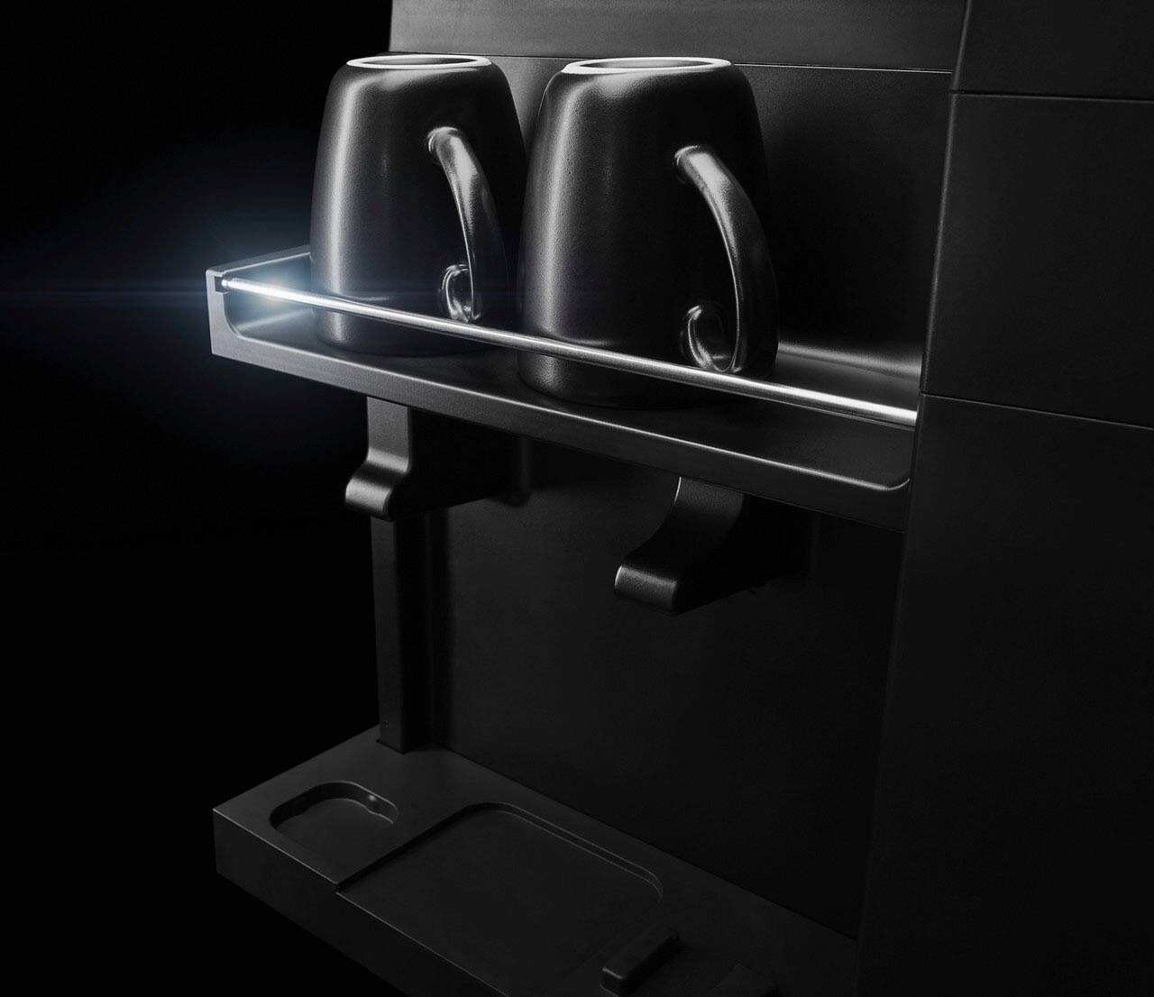 Alt View 13. JennAir - Noir Coffee Maker and Espresso Machine - Black Floating Glass.