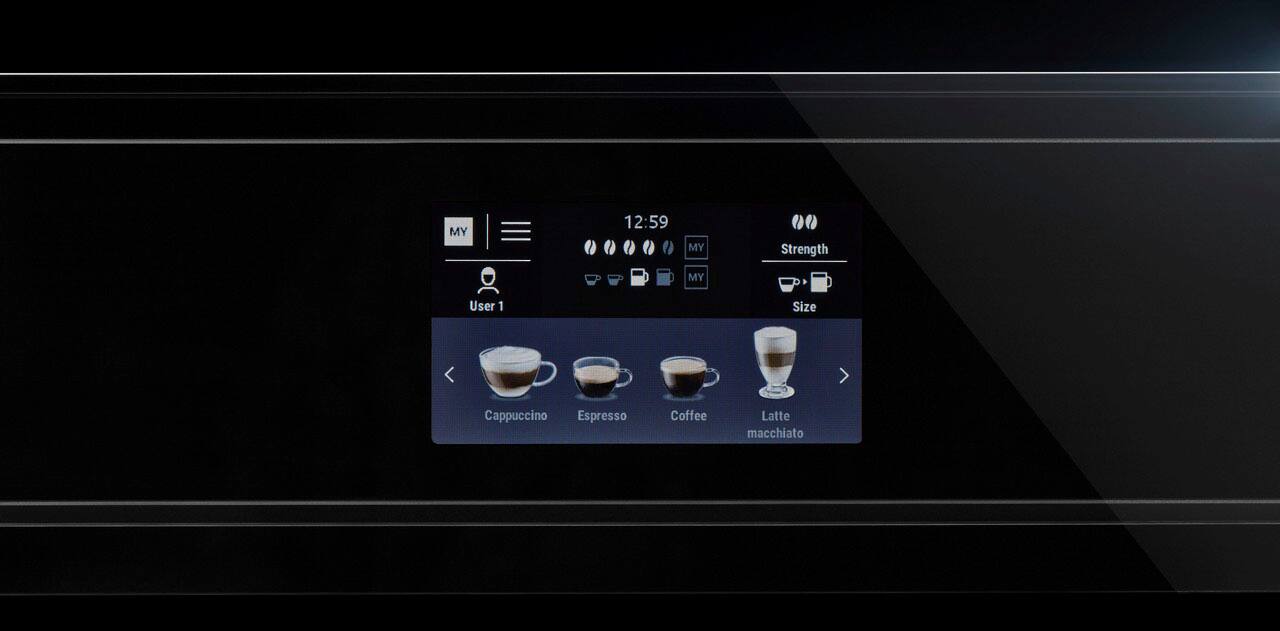 Alt View 16. JennAir - Noir Coffee Maker and Espresso Machine - Black Floating Glass.