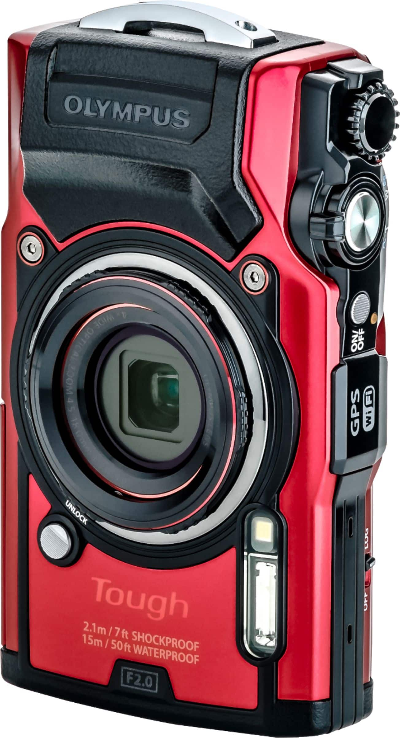 Olympus Tough TG-6 4K 3840x2160 12 Megapixel Digital Camera RED