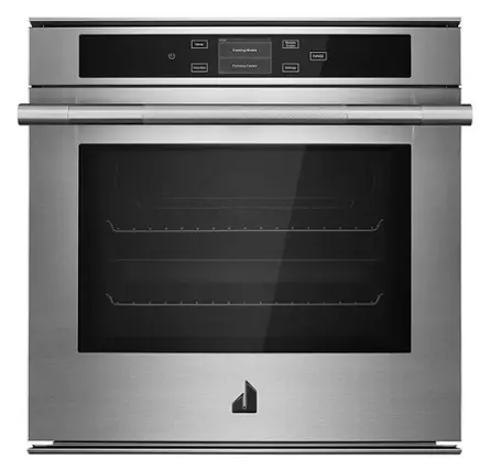 Front. JennAir - RISE 24" Built-In Single Electric Convection Wall Oven - Stainless Steel.