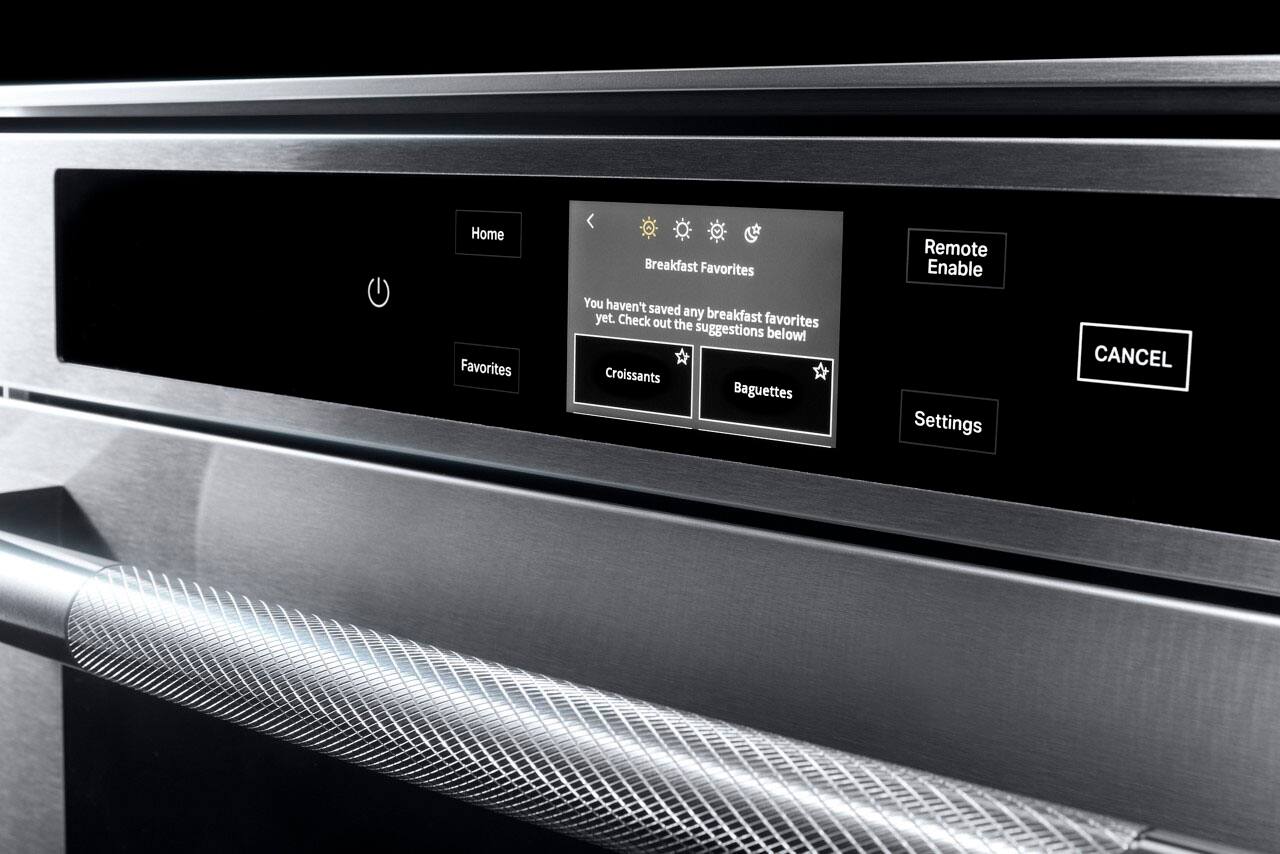 Alt View 13. JennAir - RISE 24" Built-In Single Electric Convection Wall Oven - Stainless Steel.