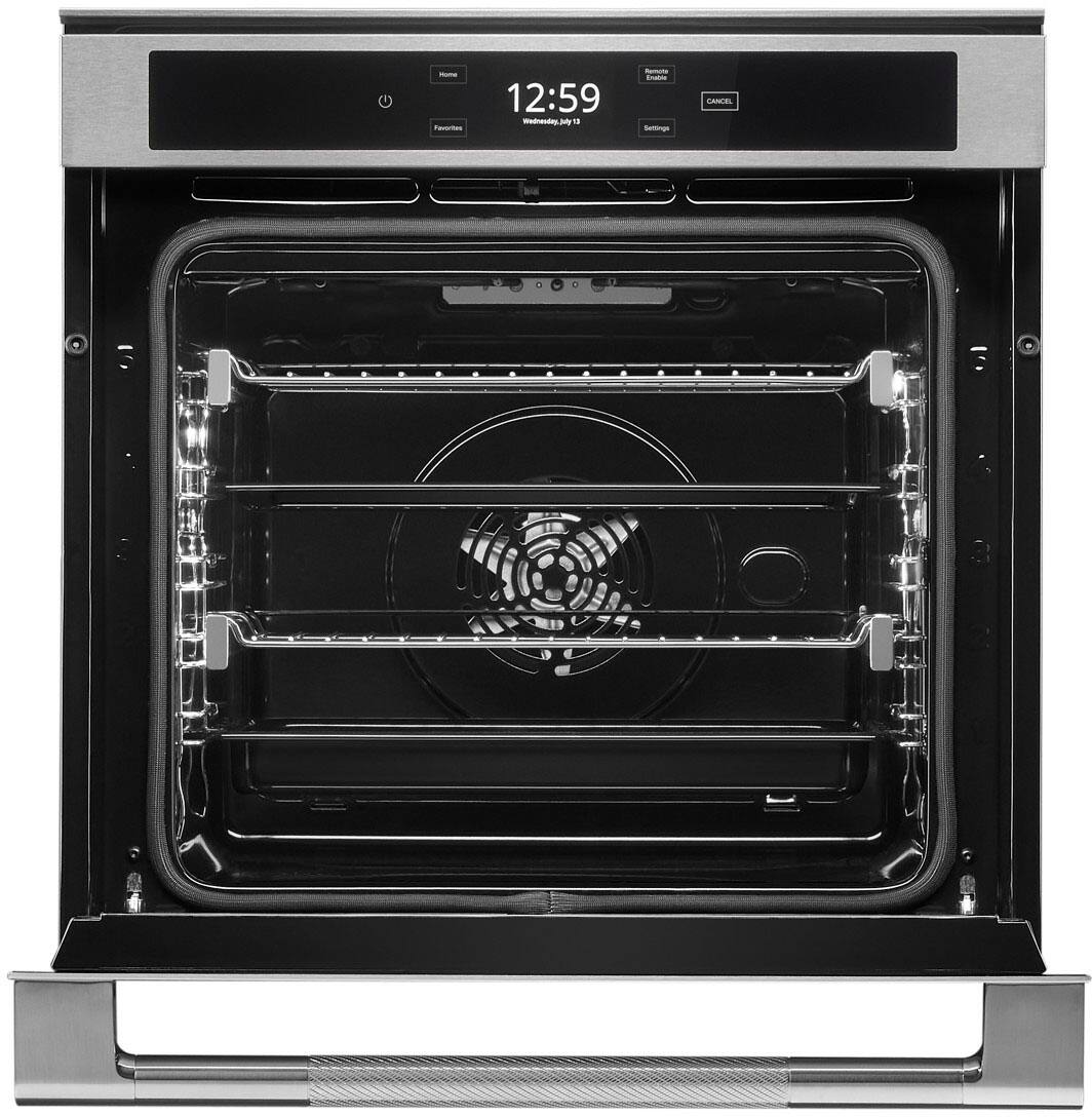 Alt View 1. JennAir - RISE 24" Built-In Single Electric Convection Wall Oven - Stainless Steel.