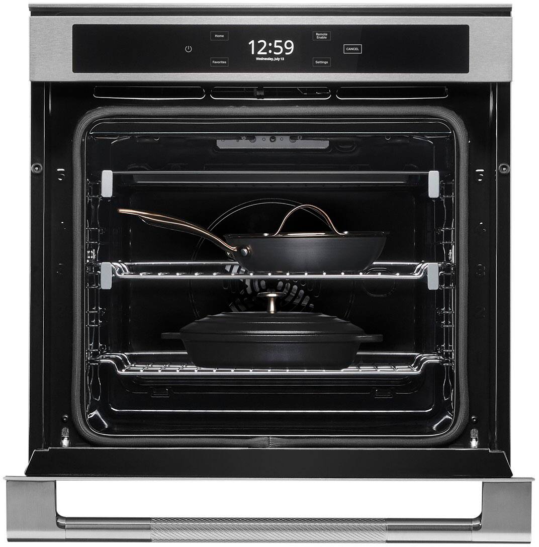 Alt View 2. JennAir - RISE 24" Built-In Single Electric Convection Wall Oven - Stainless Steel.