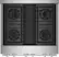 Alt View 11. JennAir - NOIR 4.1 Cu. Ft. Self-Cleaning Freestanding Gas Convection Range - Floating Black Glass.