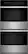 Front. JennAir - NOIR 27" Built-In Double Electric Convection Wall Oven - Floating glass black.