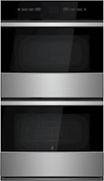 JennAir - NOIR 30" Built-In Double Electric Convection Wall Oven - Floating glass black - Front_Zoom