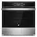 Front. JennAir - NOIR 24" Built-In Single Electric Convection Wall Oven - Floating Black Glass.