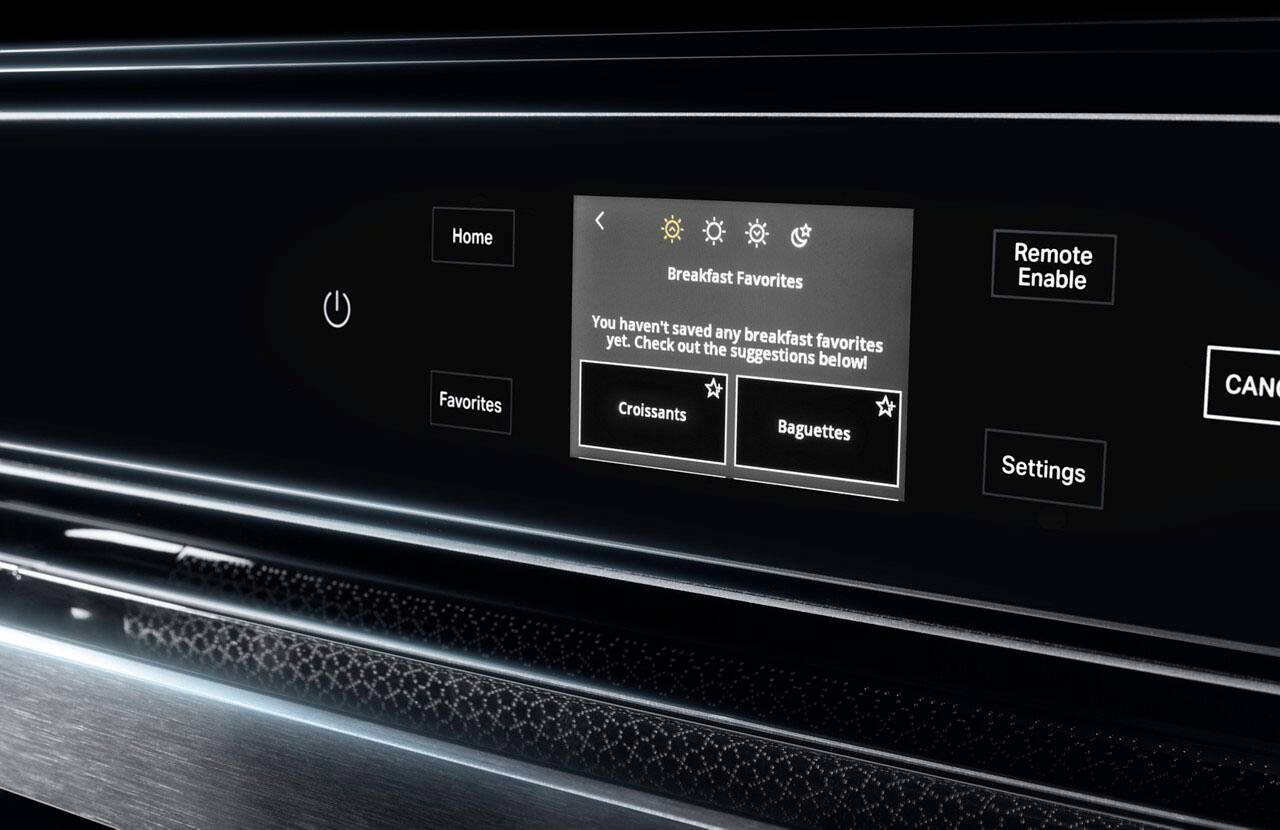 Alt View 12. JennAir - NOIR 24" Built-In Single Electric Convection Wall Oven - Floating Black Glass.