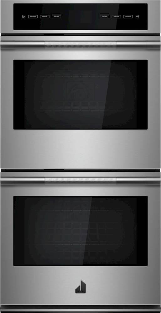 Front. JennAir - RISE 27" Built-In Double Electric Convection Wall Oven - Stainless steel.