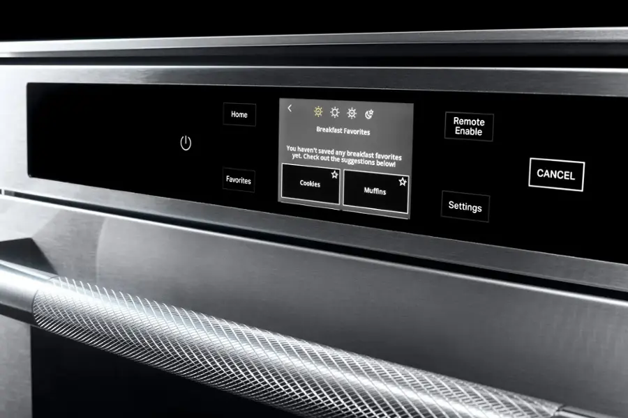 Alt View 13. JennAir - RISE 24" Built-In Steam and Convection Wall Oven - Stainless Steel.
