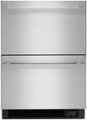 Front Zoom. JennAir - NOIR 24" Double Drawer Refrigerator/Freezer - Stainless Steel.