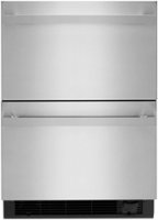 JennAir - NOIR 24" Double Drawer Refrigerator/Freezer - Stainless Steel - Front_Zoom