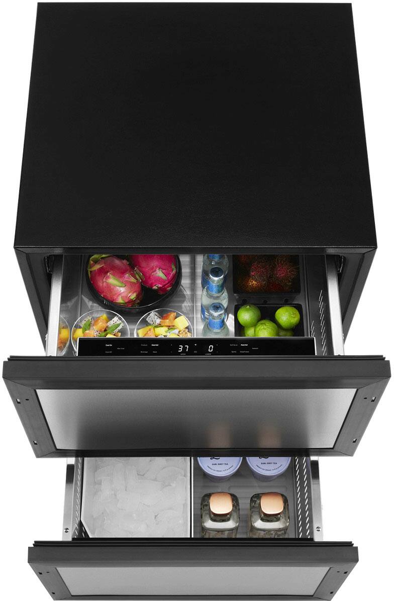 Alt View 12. JennAir - 4.7 Cu. Ft. Built-In Double Drawer Refrigerator/Freezer - Custom Panel Ready.