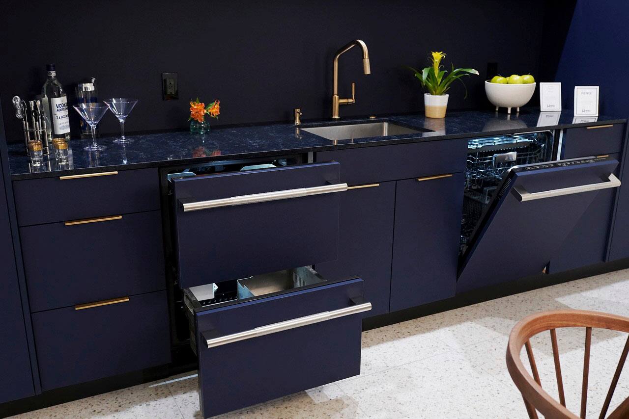 Alt View 15. JennAir - 4.7 Cu. Ft. Built-In Double Drawer Refrigerator/Freezer - Custom Panel Ready.