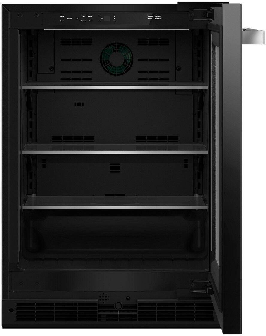 Alt View 11. JennAir - NOIR 5.2 Cu. Ft. Built-In Mini Fridge - Stainless Steel.