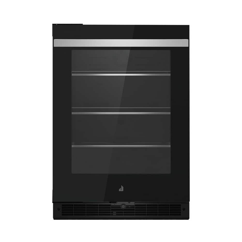 JennAir - NOIR 5.2 Cu. Ft. Built-In Mini Fridge - Black Glass - Front_Zoom