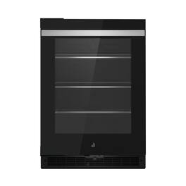JennAir - NOIR 5.2 Cu. Ft. Built-In Mini Fridge - Black Glass