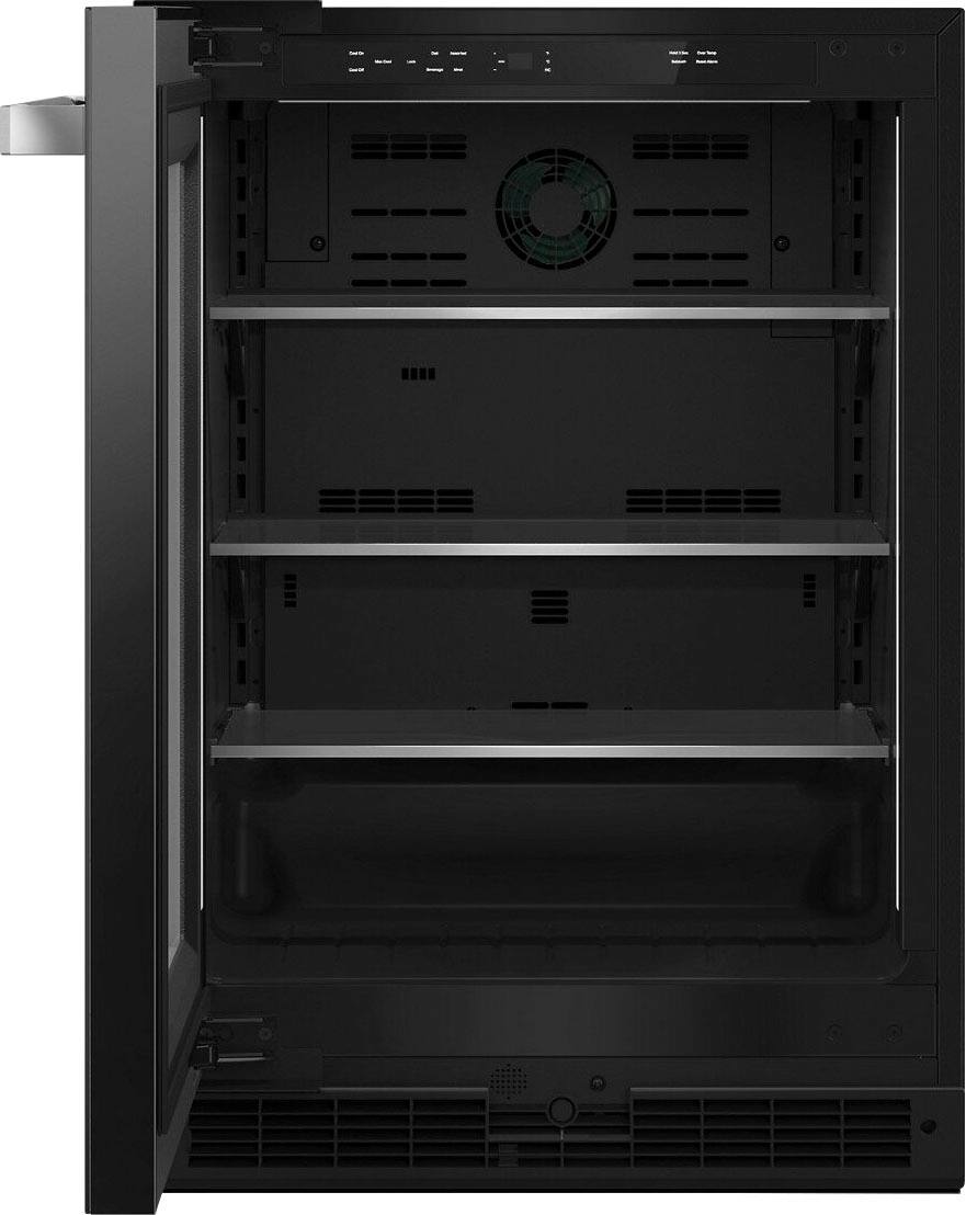 Alt View 11. JennAir - NOIR 5.2 Cu. Ft. Built-In Mini Fridge - Black Glass.