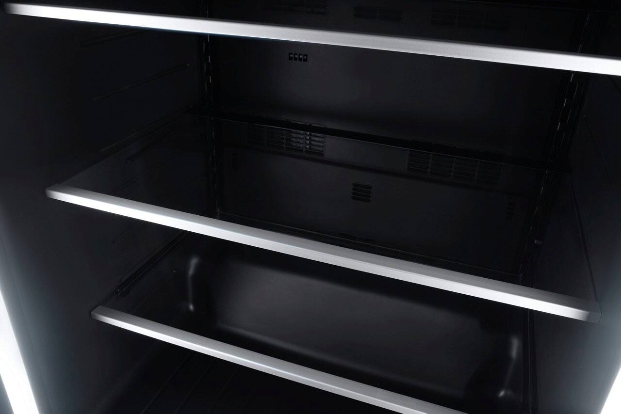 Alt View 13. JennAir - NOIR 5.2 Cu. Ft. Built-In Mini Fridge - Black Glass.