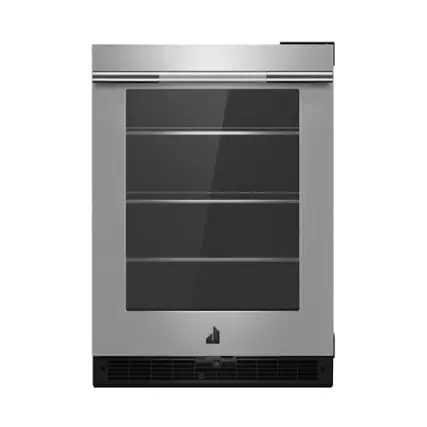 Front. JennAir - RISE 5.2 Cu. Ft. Built-In Mini Fridge - Stainless Steel.