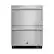 Front. JennAir - RISE 4.7 Cu. Ft. Built-In Mini Fridge with Double Drawer Refrigerator/Freezer - Stainless Steel.