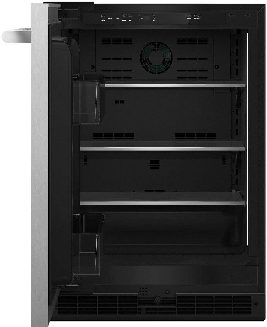 Alt View 11. JennAir - RISE 5 Cu. Ft. Built-In Mini Fridge - Stainless Steel.