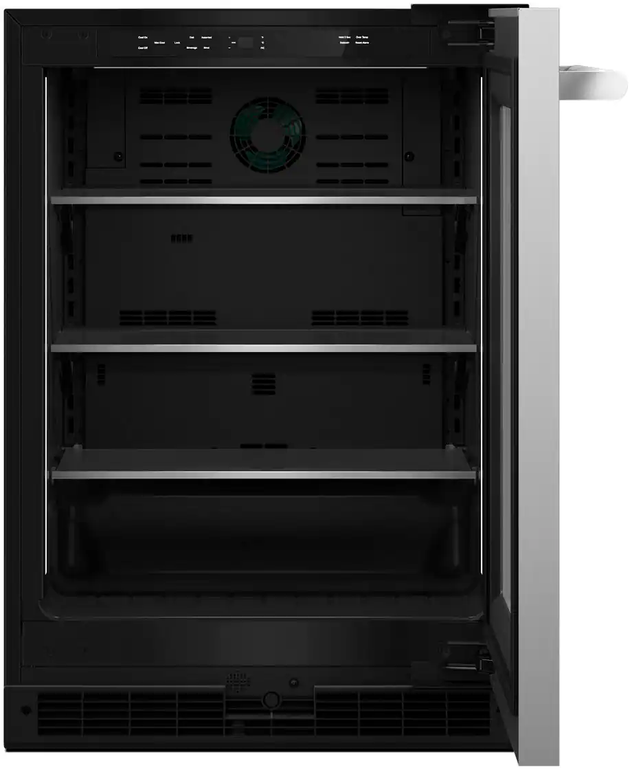 Alt View 11. JennAir - NOIR 5.2 Cu. Ft. Built-In Mini Fridge - Stainless Steel.
