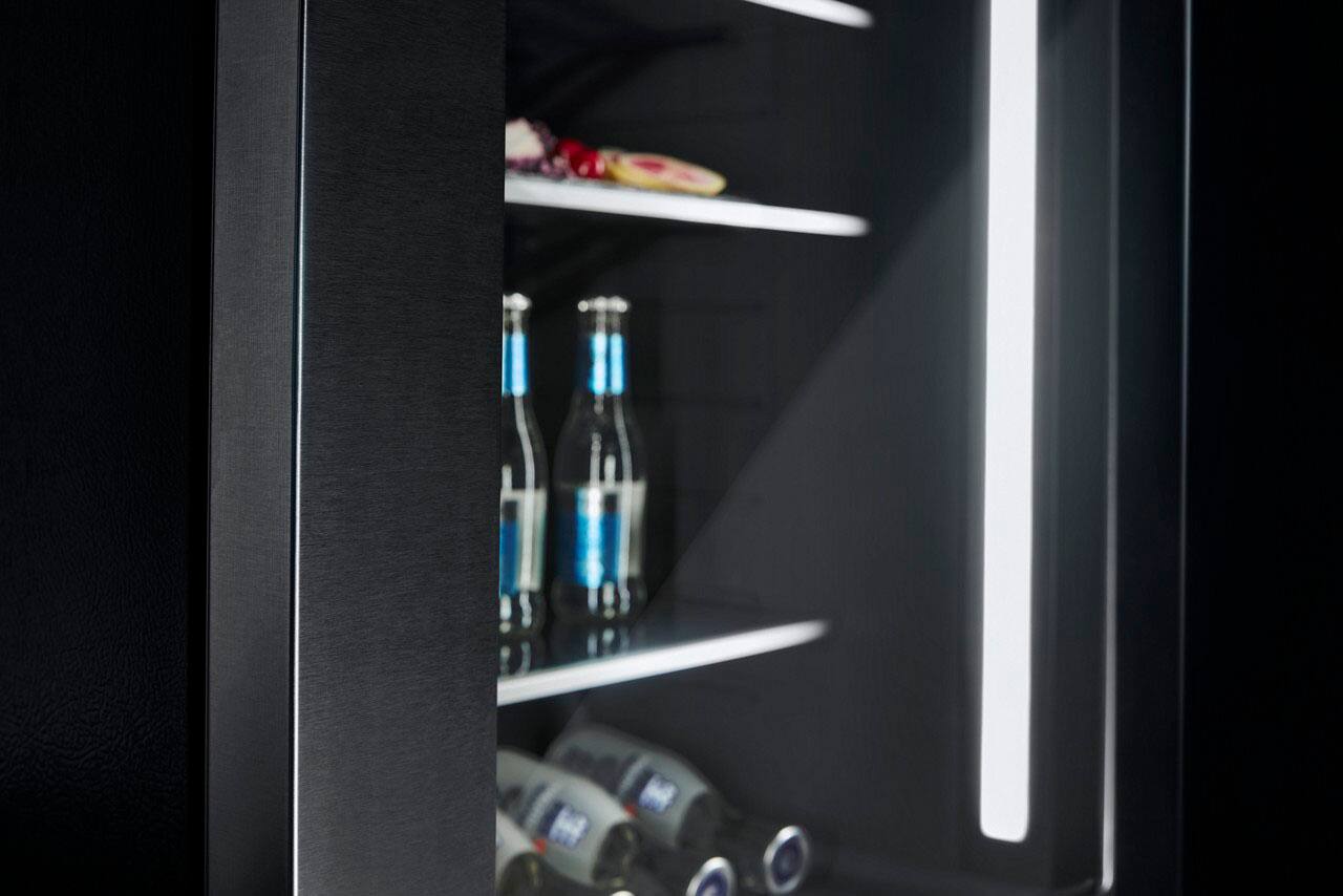 Alt View 14. JennAir - NOIR 5.2 Cu. Ft. Built-In Mini Fridge - Stainless Steel.