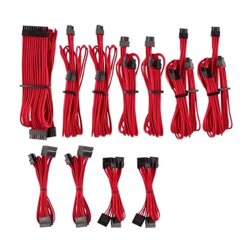 UPC 843591079587 product image for CORSAIR - 2' Power Cable Kit - Red | upcitemdb.com