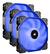Front. CORSAIR - Air Series LED AF120 (2018) 120mm Case Cooling Fan Kit - Blue.