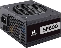 CORSAIR - SF Series 600W ATX12V 2.4/EPS12V 2.92 /SFX12V 80 Plus Platinum Modular Power Supply - Black - Front_Zoom