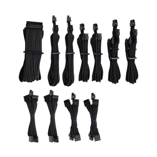 UPC 843591079570 product image for CORSAIR - 2' Power Cable Kit - Black | upcitemdb.com