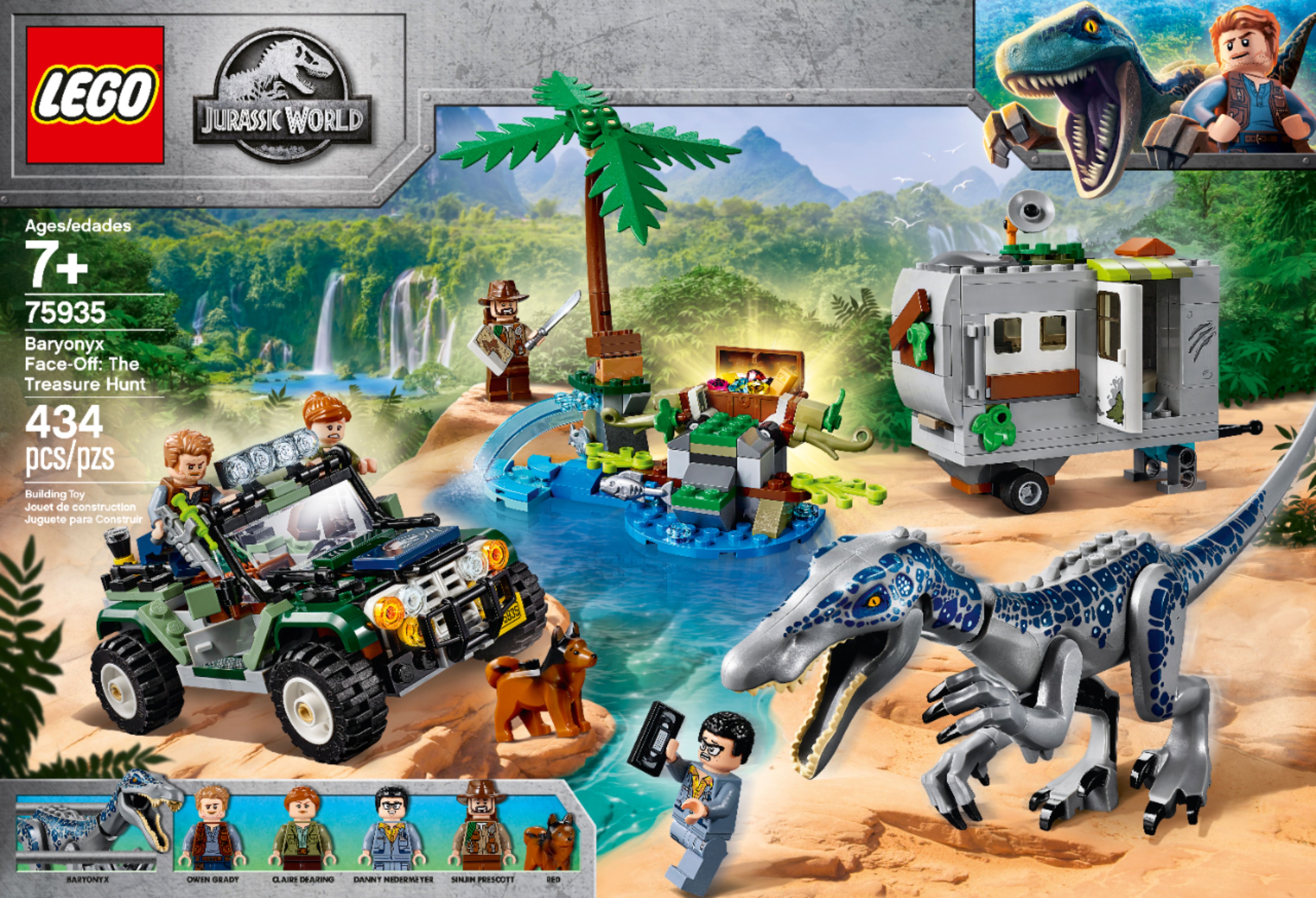 LEGO Jurassic World Sets: 75935 Baryonyx Face-Off: The Treas