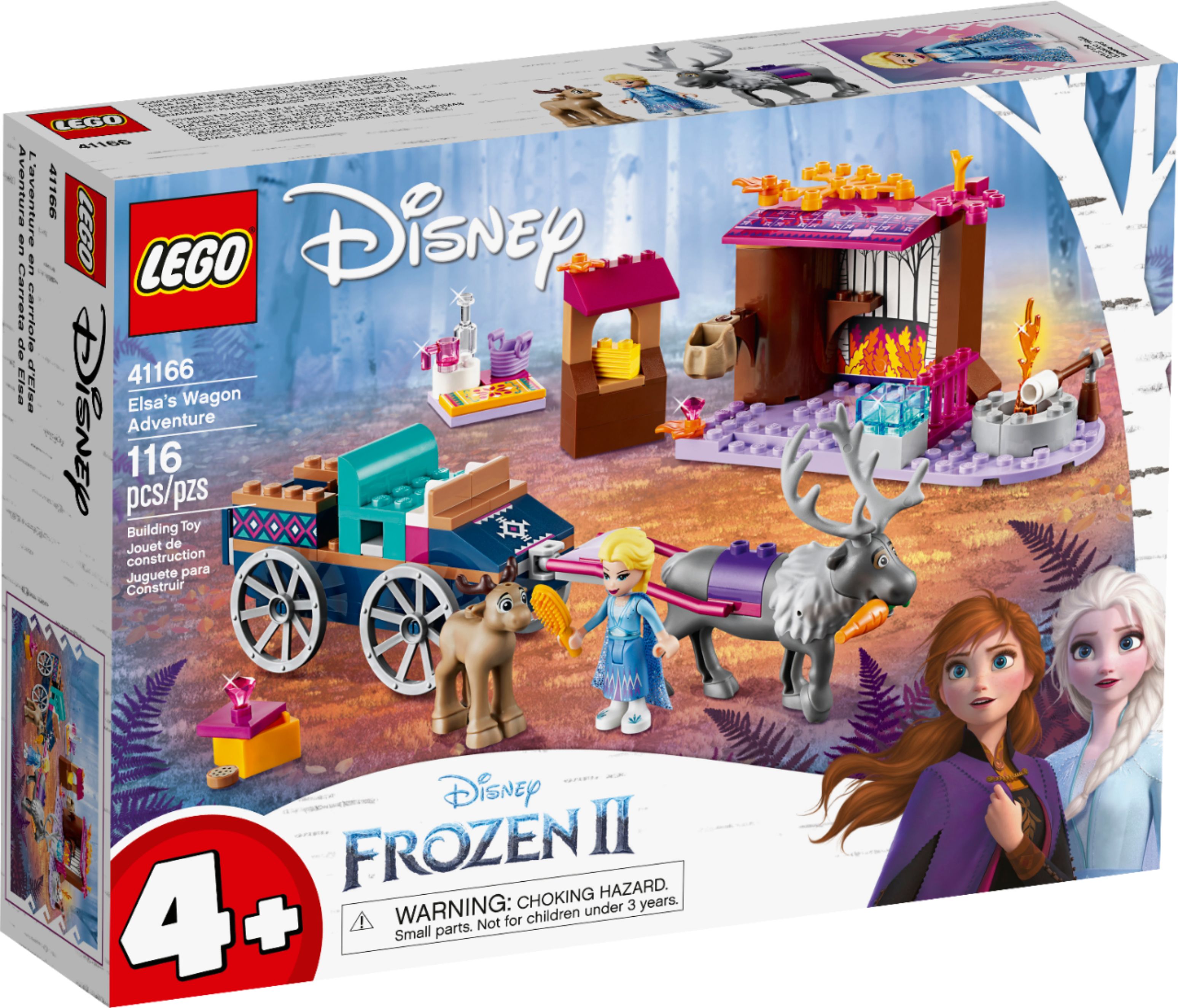 Zoom in on Angle Zoom. LEGO - Disney Elsa's Wagon Adventure 41166.
