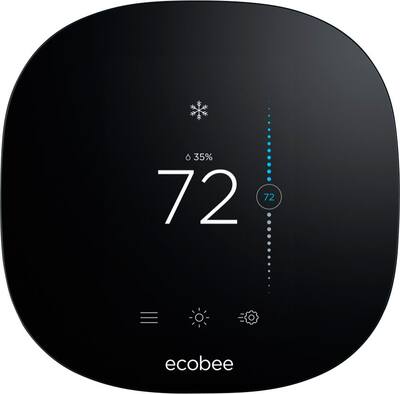 ecobee - Refurbished ecobee3 lite Smart Programmable Thermostat - Black