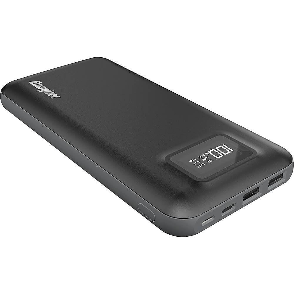Alt View 2. Energizer - HIGHTECH 20,000 mAh Portable Charger for Most USB-Enabled Devices - Black.