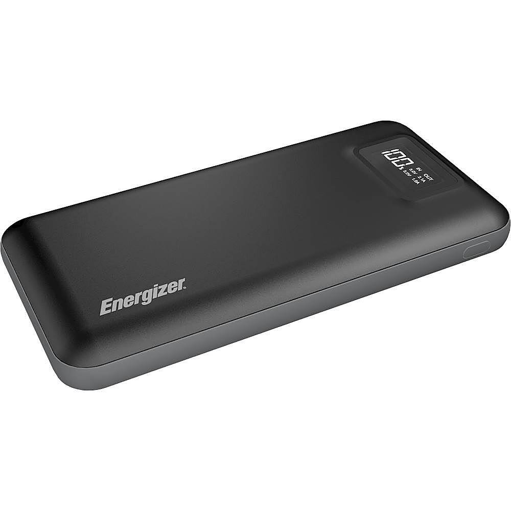 Alt View 3. Energizer - HIGHTECH 20,000 mAh Portable Charger for Most USB-Enabled Devices - Black.