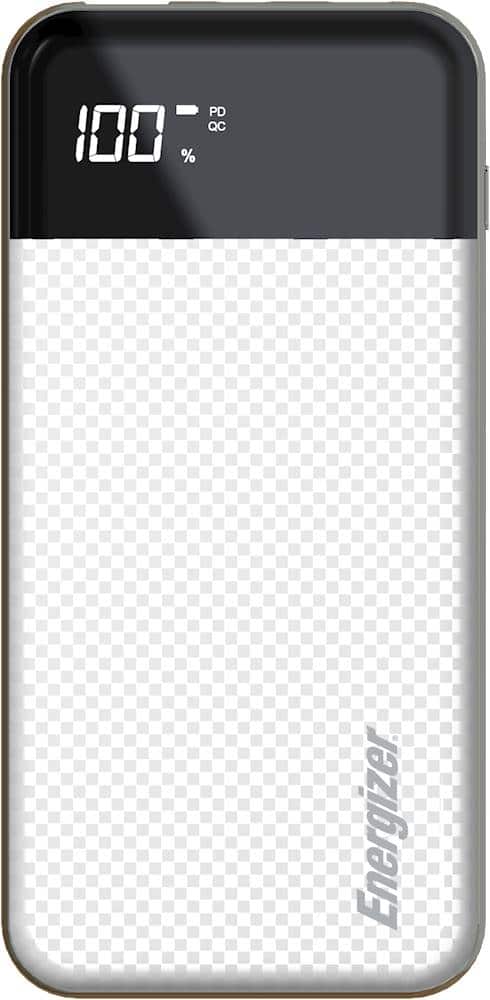 Front. Energizer - ULTIMATE 10,000 mAh Portable Charger for Most USB-Enabled Devices - White.