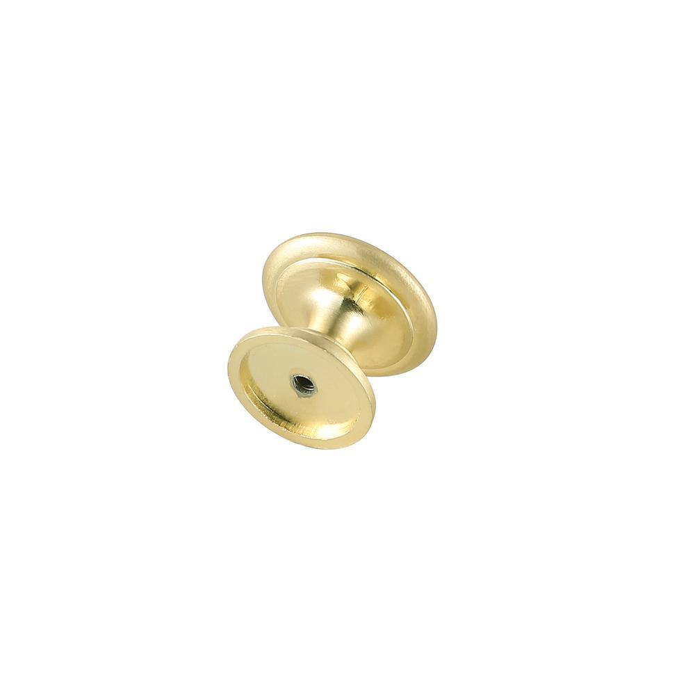 Left. Elegant Decor - Kaid 1.2" Diameter Brushed Gold Mushroom Knob Multipack (Set of 10) - Brushed Gold.
