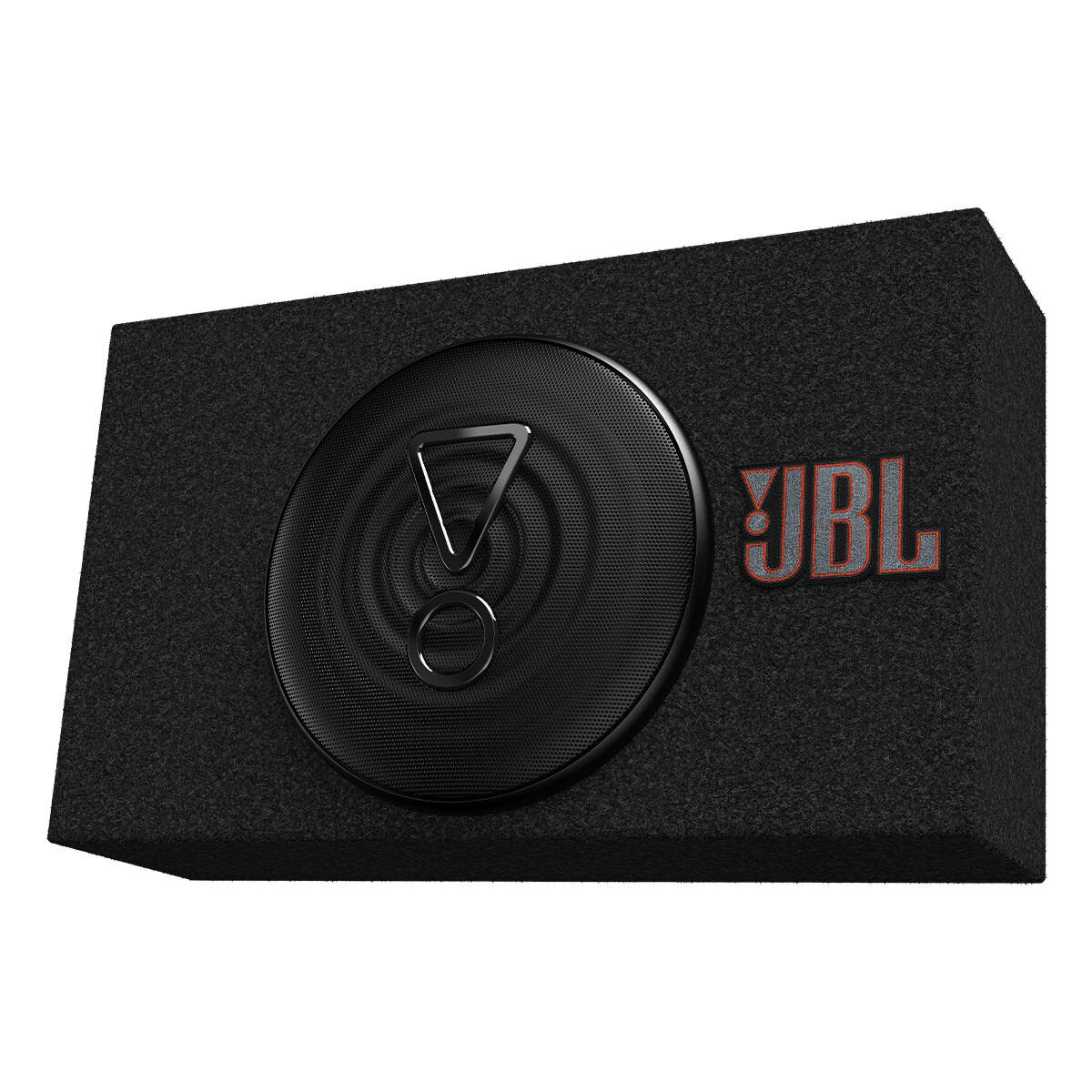 Front. JBL - JBL BassPro Micro 8 8" Slim Powered Subwoofer - Black.