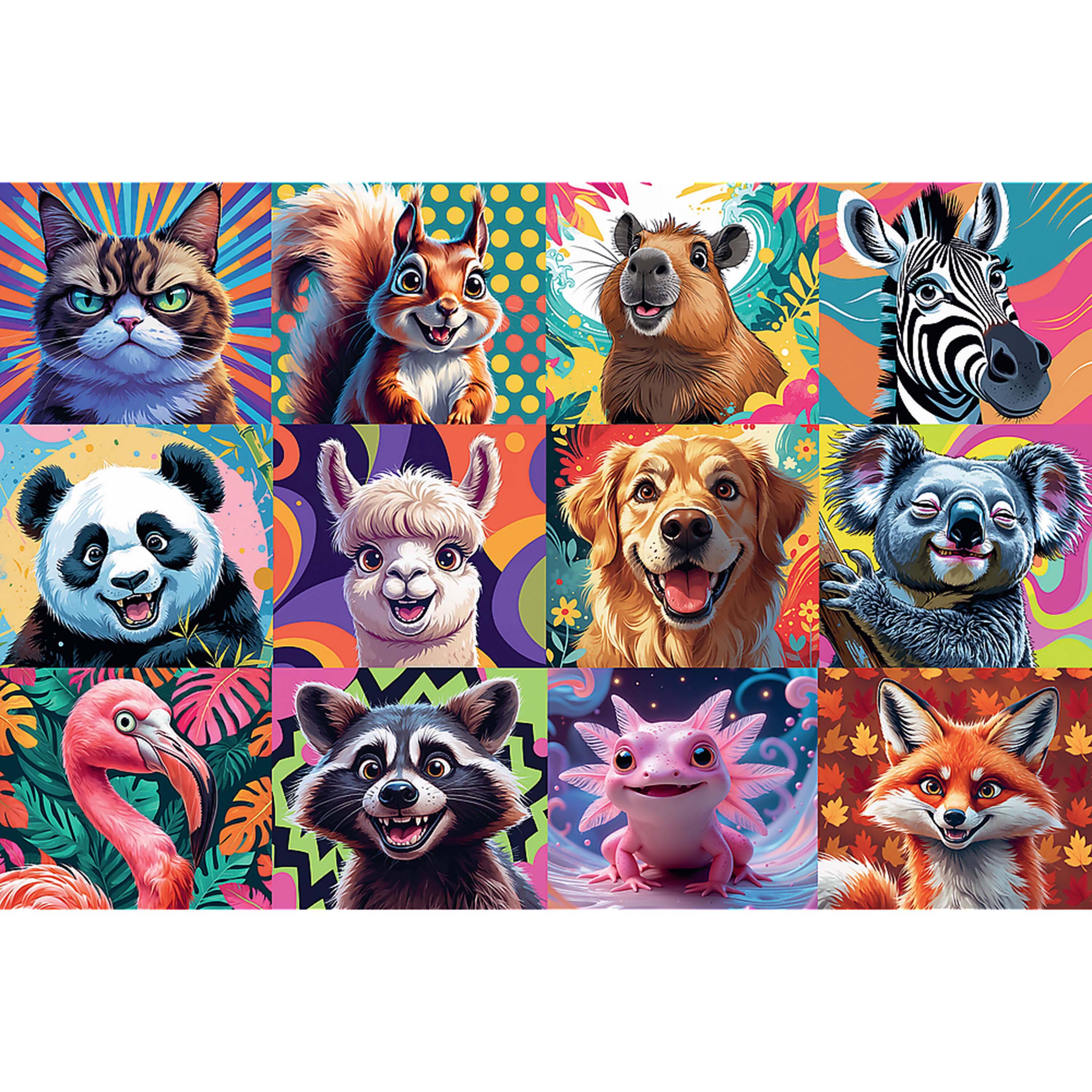 Alt View 2. Trefl - Trefl Kids Funny Animal Portraits 300 Piece Puzzle - Multicolor.