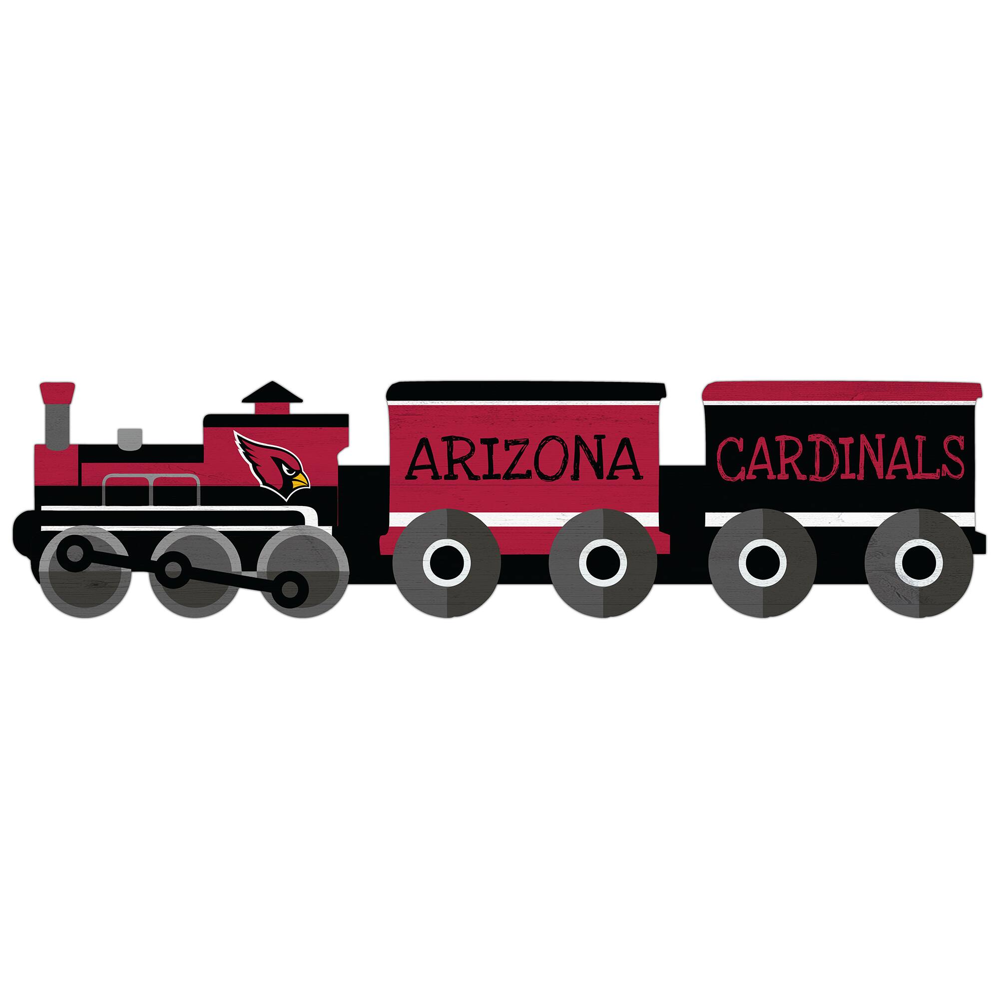 Arizona Cardinals 6'' x 24'' Train Cutout Sign