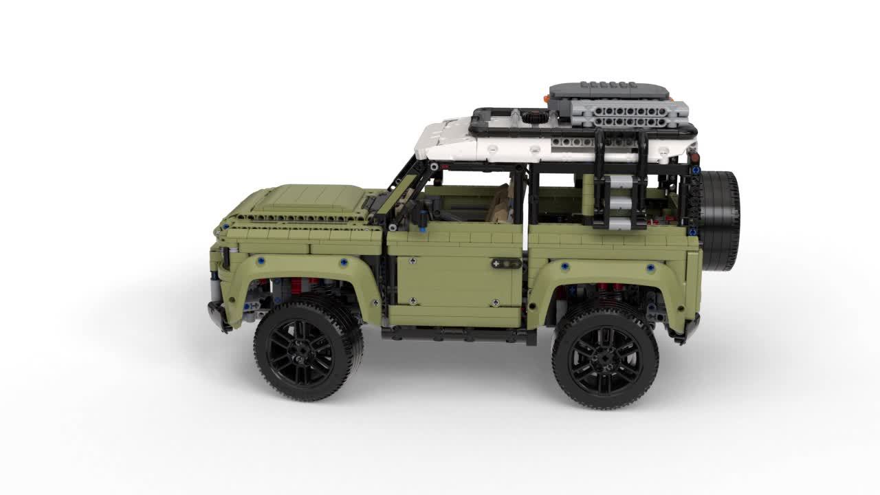LEGO Technic Land Rover Defender 42110 Olive Green/Gray/Black 6283904 ...