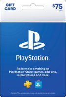 Sony - PlayStation Store $75 Gift Card - Blue - Front_Zoom
