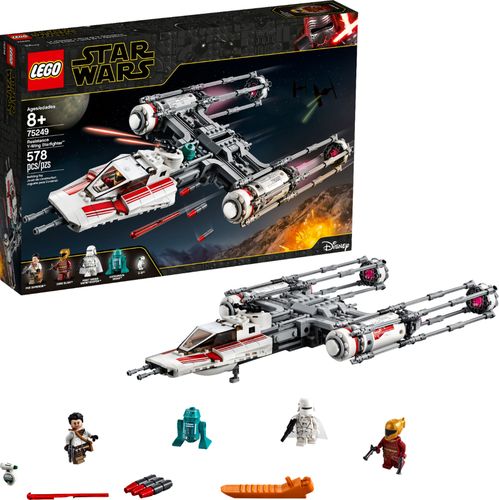 LEGO Star Wars: The Rise of Skywalker Resistance Y-Wing Starfighter New Advanced Collectible Starship Model Building Kit 75249