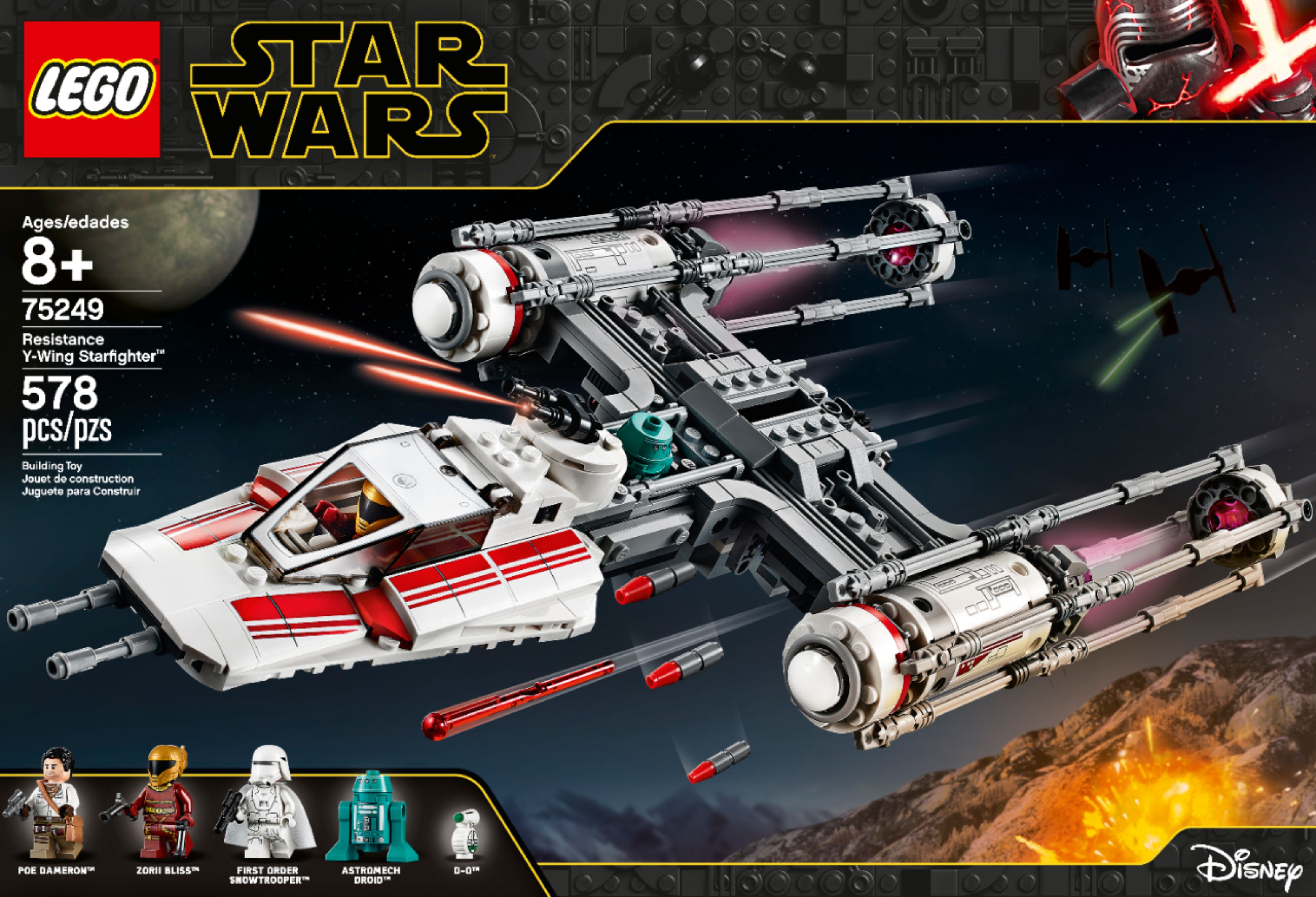New! Details about   LEGO 75162 Star Wars Star Y-Wing Microfighter Ship Vehicle ONLY 