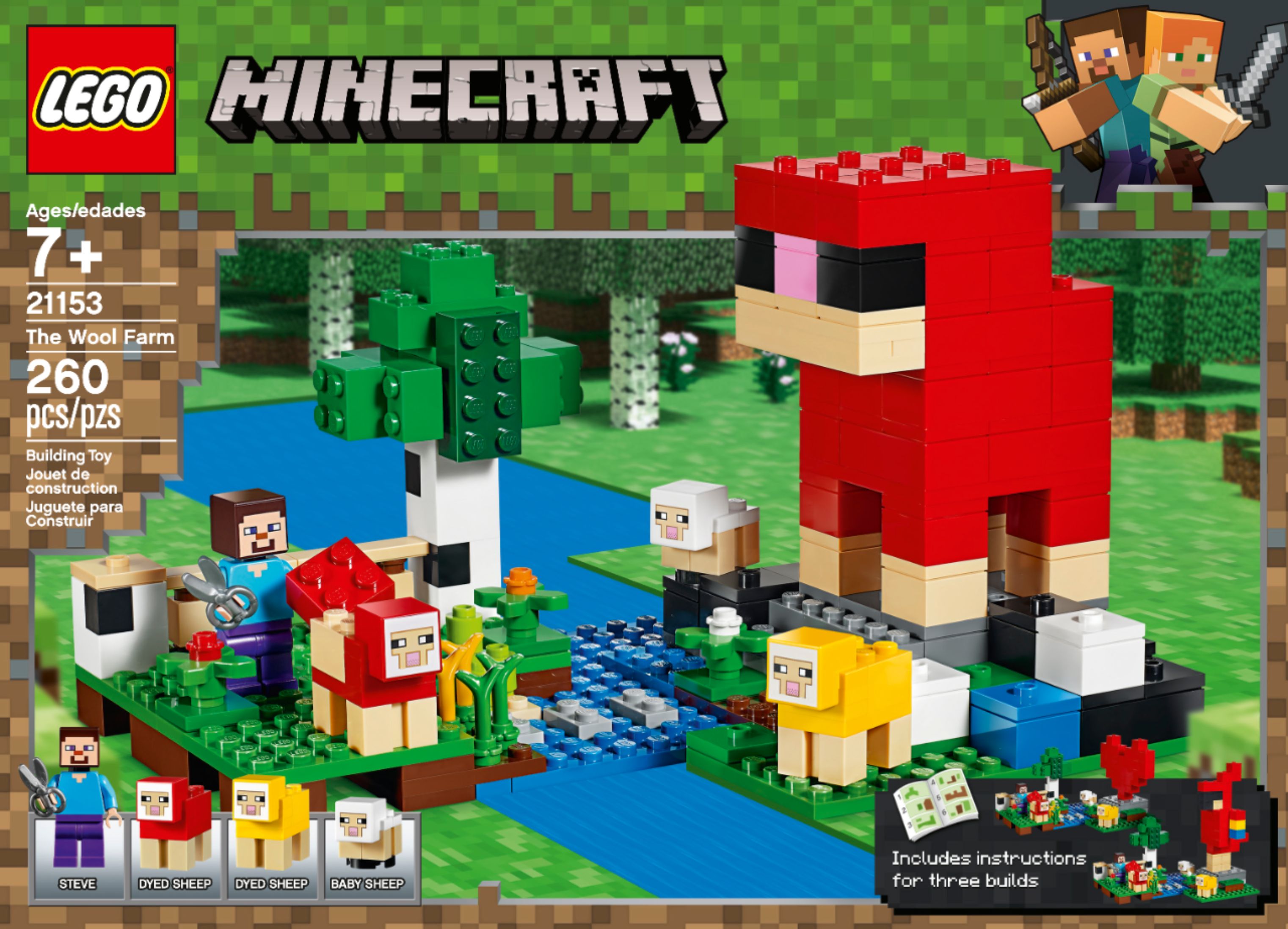 Best Buy: LEGO Minecraft The Wool Farm 21153 6251782