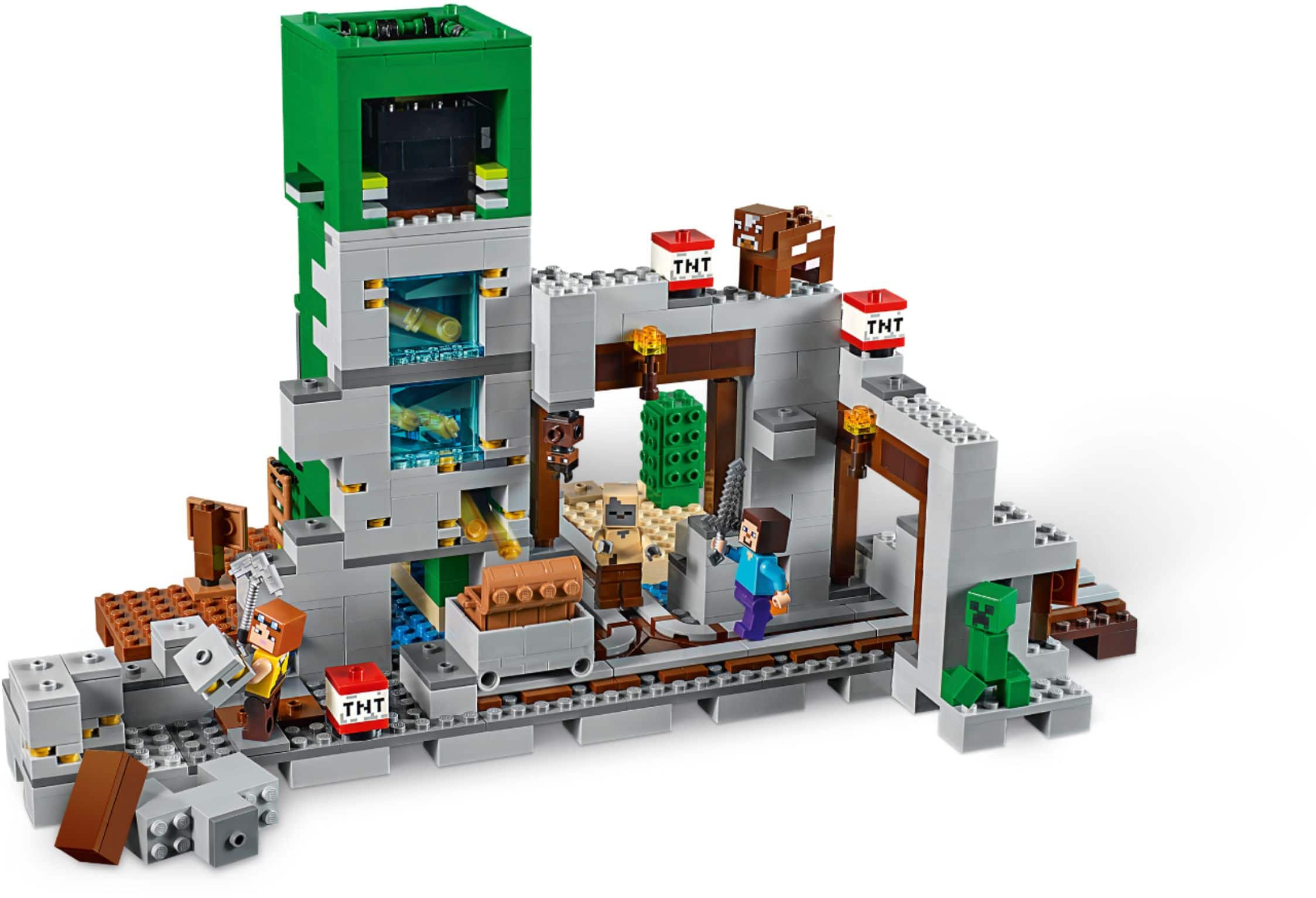 lego minecraft creeper mine